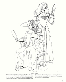 西方文艺复兴时期传统服饰色彩 插图图片