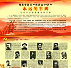 党的光辉中国共产党成立90周年图板图片