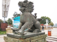 中国清代銀製麒麟童子 1625580202-麒麟送子长命锁银