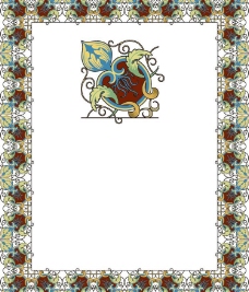 潮流素材古典花纹花边框相框图片