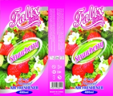 草莓香型空气清新剂包装图片