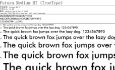 Futura Medium BT字体