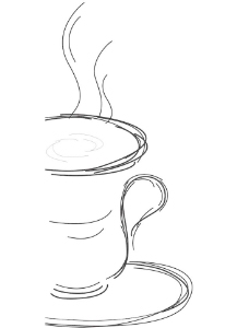 手绘咖啡杯图片