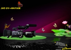 JVC摄像机设计平面广告图片