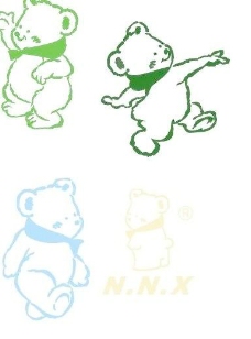 女童印花熊卡通图案图片