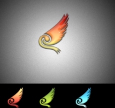 化妆品天使logo翅膀logo飞人运动logo图片