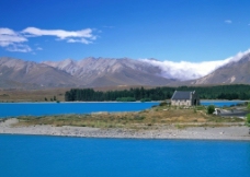 新西兰 特卡波湖风景图图片