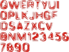 字母艺术字数字
