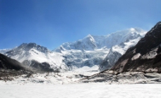 雪山西藏米堆冰川图片