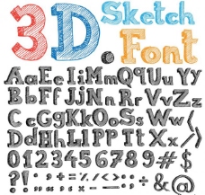 3d字母图片