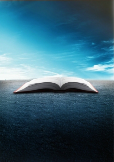 大气的翻开的书图片